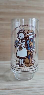 Holly Hobbie Drinking Glass Coca-Cola Limited Edition nostalgia gift birthday